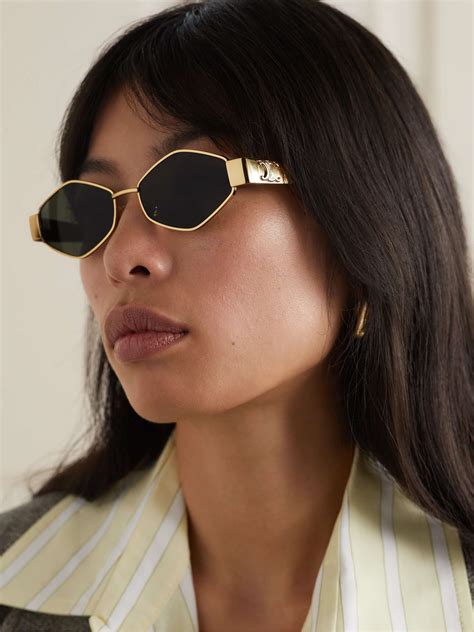 celine sunglasses black and gold|Celine sunglasses clearance.